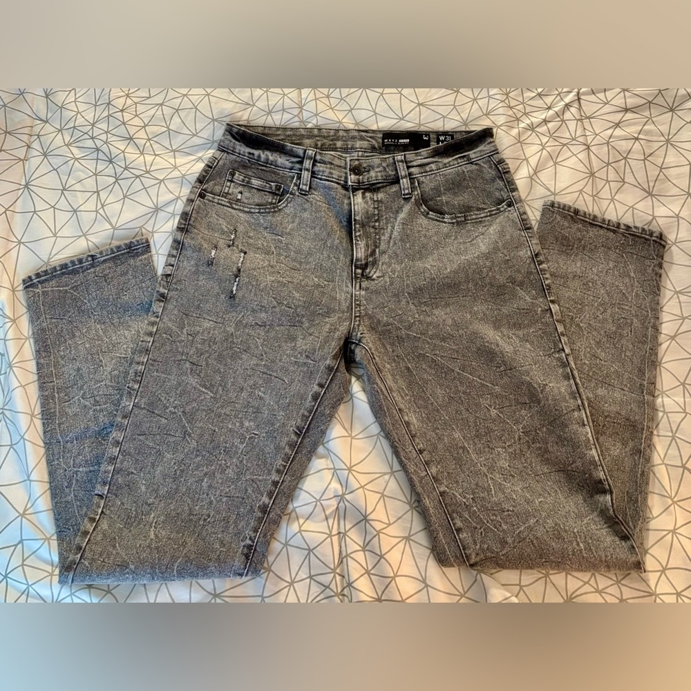 * WXYZ Slim distressed grey men's jeans Sz 31x30 *